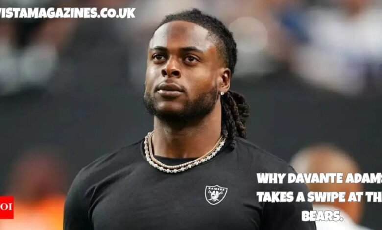 davante adams takes a swipe at the bears.