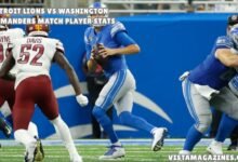 Detroit lions vs washington commanders match player stats