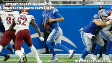 Detroit lions vs washington commanders match player stats