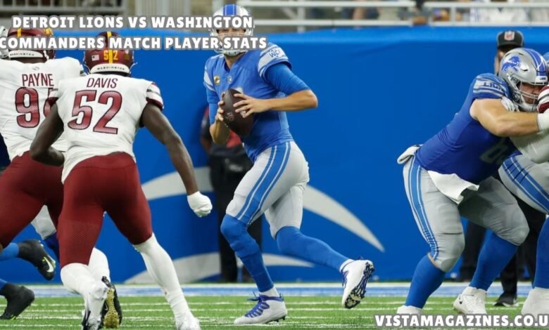 Detroit lions vs washington commanders match player stats